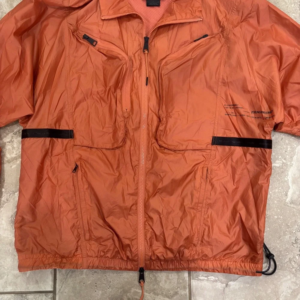 Jordan 23 Engineered Mens‎ Full Zip Lightweight Jacket Orange DM1863-872 Size L